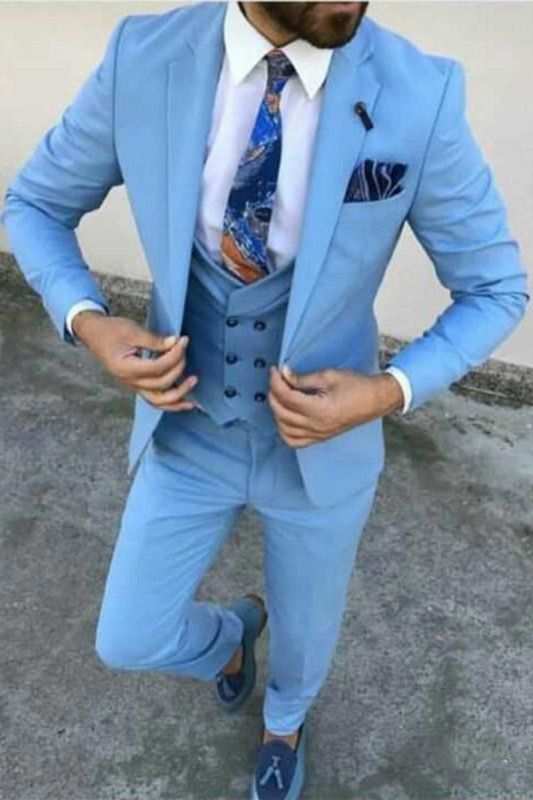 Franklin Three Custom Notched Lapel Formal Men Suits