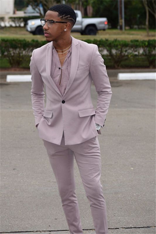 Pink Slim Prom Party Suit | One Click Fashion Men Suit