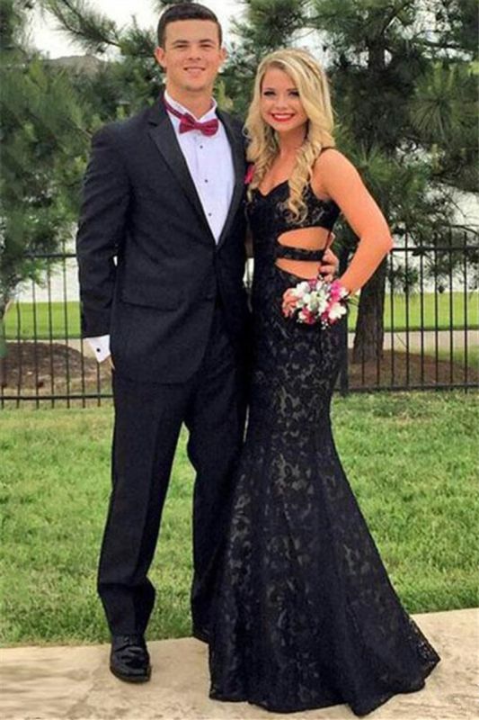 Fashion Black Two Piece Prom Men Suit