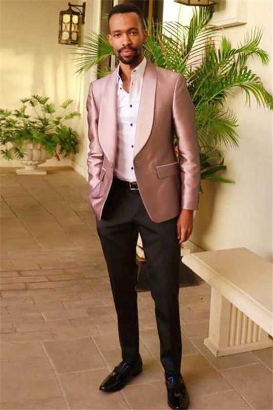 Light Pink Men Suit | Stylish Slim Fit Casual Tuxedo For Prom