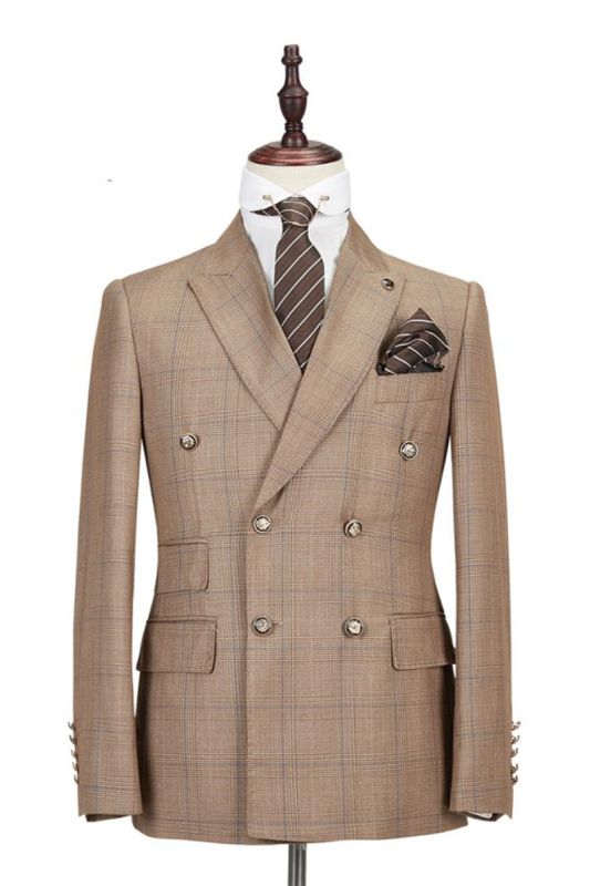 Rylan Double Breasted Point Lapel Fashion Men Business Suit