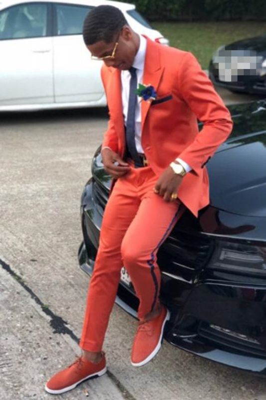 Francisco Two Piece Point Lapel Prom Men Suit