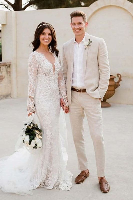 Casual Beach Wedding Groom Suits Online | Summer Custom Men Suits For Sale