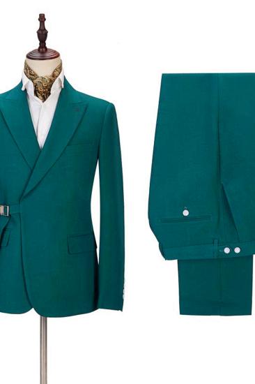 Troy Fashion Point Lapel Prom Costume Men Suit_2