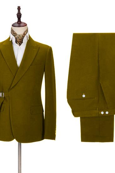 Roberto Sleek Slim Fit Point Lapel Two Piece Men Suit_2