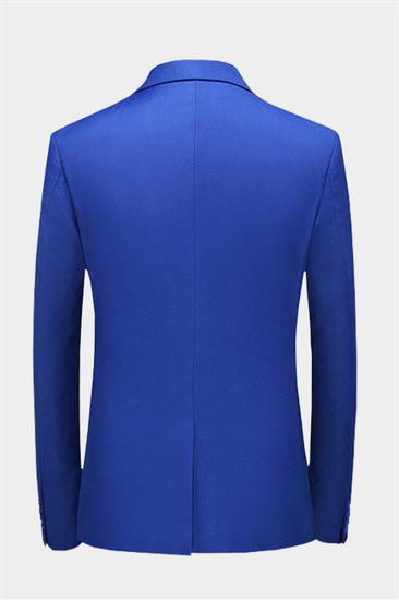 Royal Blue Notched Lapel Prom Suit |  Three Piece Formal Menwear_2