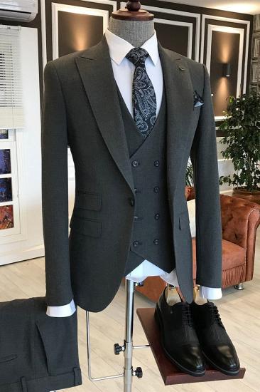 Leopold Affordable All Black Slim Fit Men Business Suit