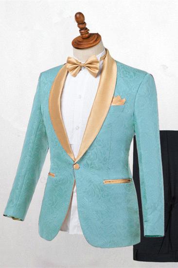 Brady Fashion Shawl Lapel One Button Wedding Suit Online_1