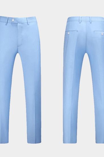 Classic Sky Blue Men Suits | Three Piece Men Suits On Sale_4