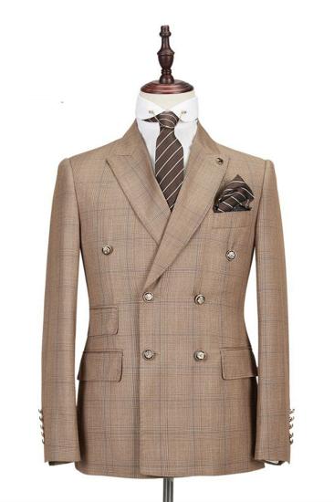 Rylan Double Breasted Point Lapel Fashion Men Business Suit