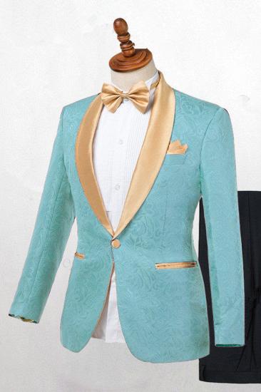 Brady Fashion Shawl Lapel One Button Wedding Suit Online_2