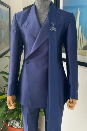 Stunning Lavender Point Lapel Two Piece Prom Men Suit_1
