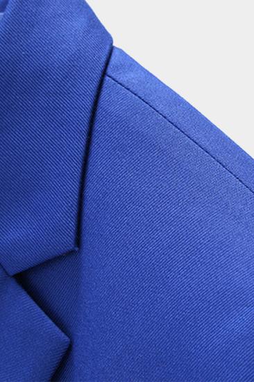 Royal Blue Notched Lapel Prom Suit |  Three Piece Formal Menwear_5