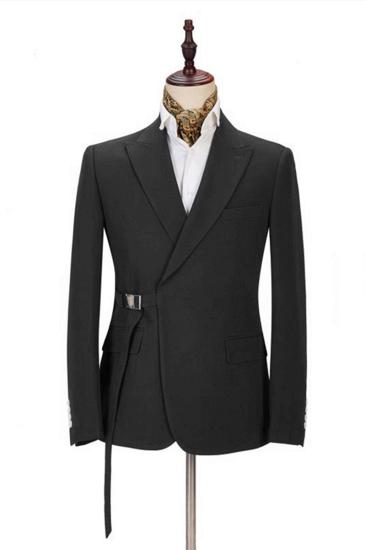 Classic Men Formal Suit Online | Peak Lapel Buckle Button Suit For Men