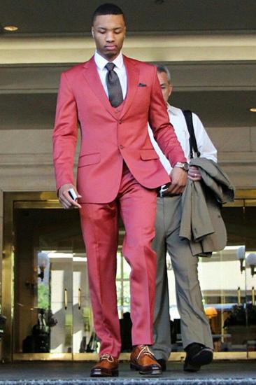 Absolon Modern Three Piece Notched Lapel Custom Prom Men Suit