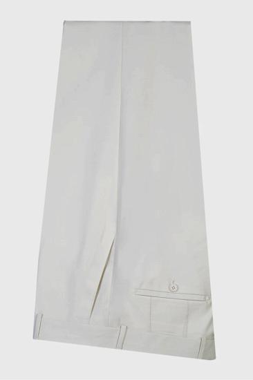Phelps Light Gray Peaked Lapel Double Breasted Prom Suits_3