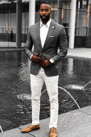Myles Dark Grey Sleek Notched Lapel Business Suit_1