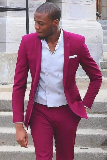 Titus Custom Notched Lapel Slim Fit Prom Men Suit_1