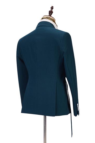 Alan Fashion Point Lapel Slim Fit Business Men Suit_2