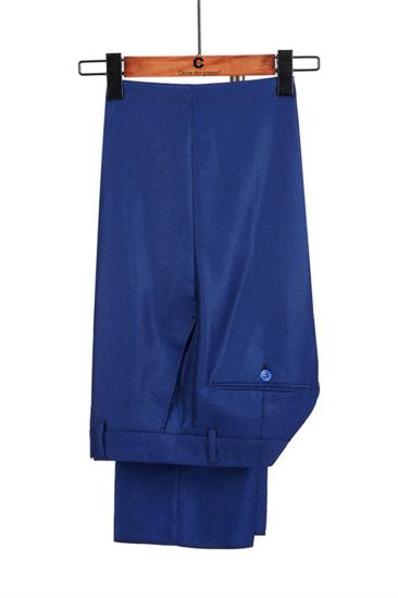 Martin Royal Blue Double Breasted Two Piece Business Men Suit_4