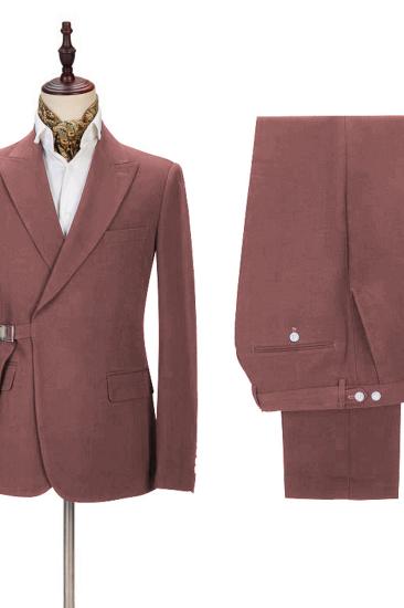 Sawyer Fashion Point Lapel Two Piece Men Prom Costume_2
